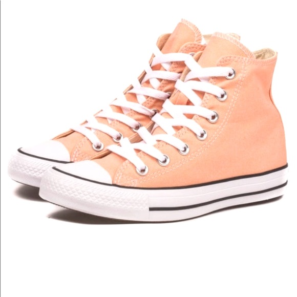 peach converse shoes